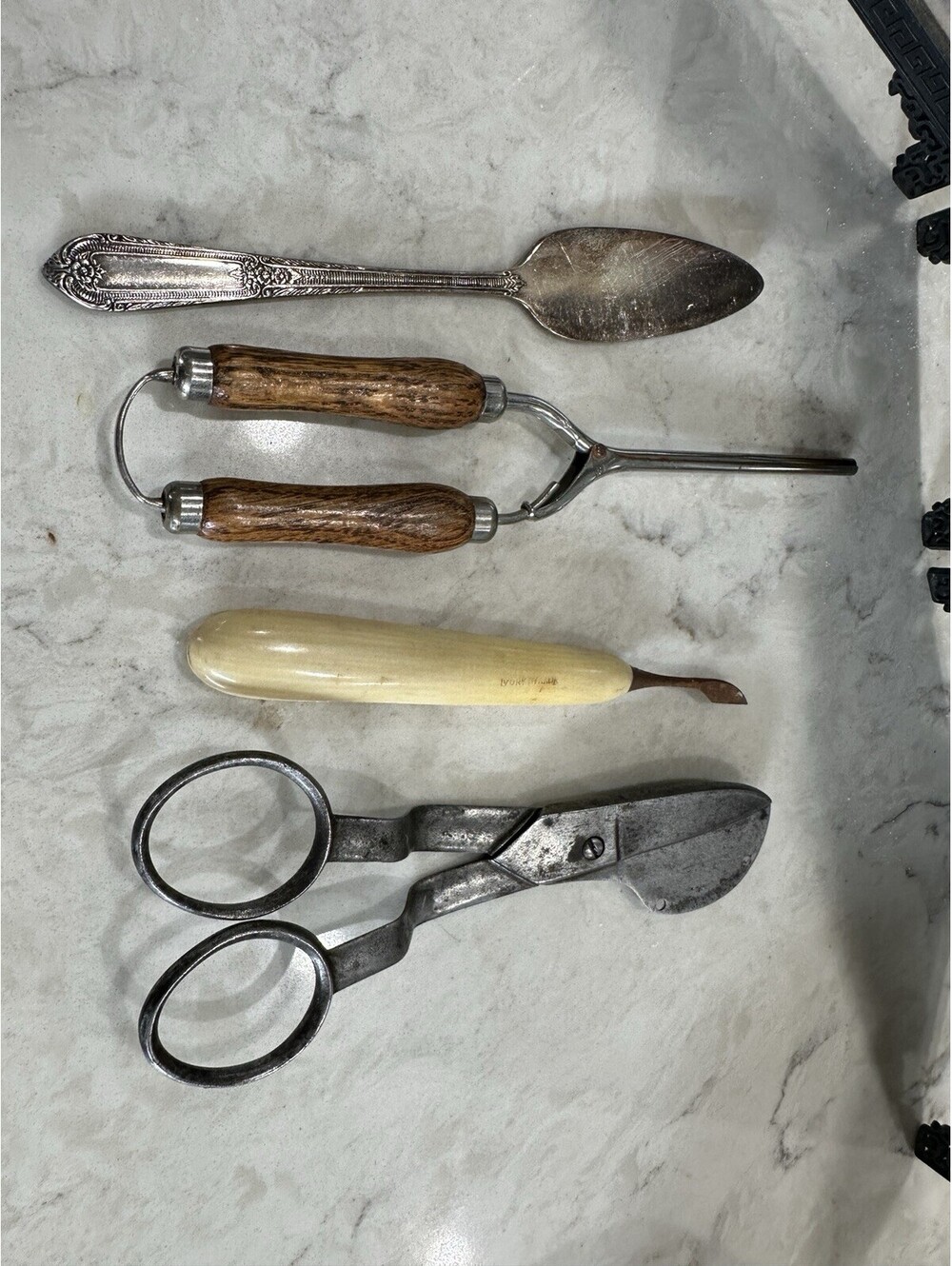 Entire Lot of Vintage and Antique Vanity Sewing and Kitchen Items Estate Find